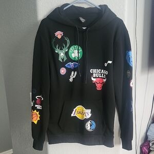 Black NBA Team Logo Hoodie